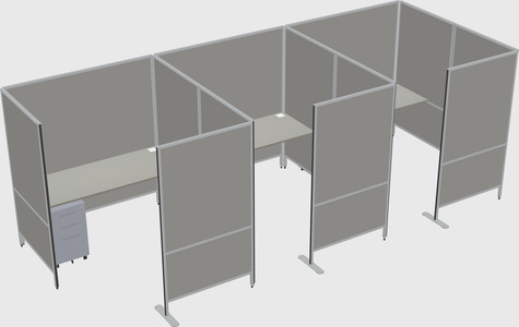 Flexible panel system with privacy