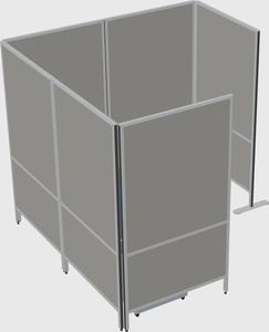 Flexible panel system with privacy