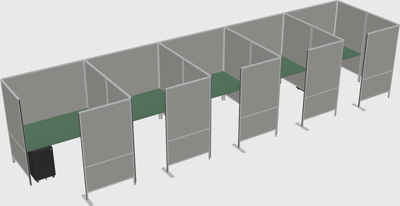 Flexible panel system with privacy