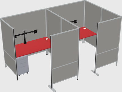 Flexible panel system with privacy
