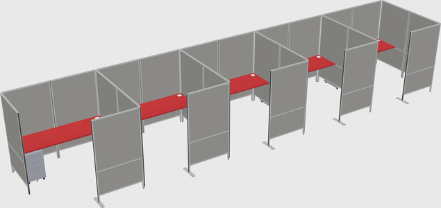 Flexible panel system with privacy