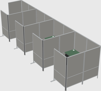 Flexible panel system with privacy