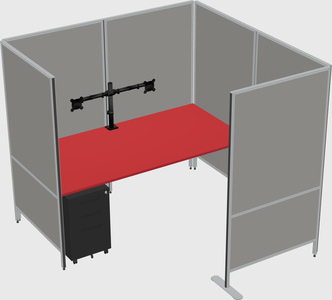 Flexible panel system with privacy