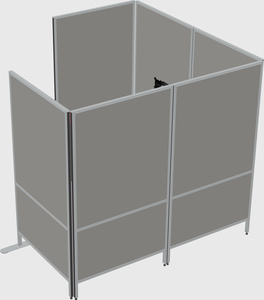 Flexible panel system with privacy