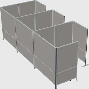 Flexible panel system with privacy