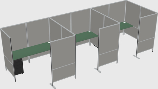 Flexible panel system with privacy