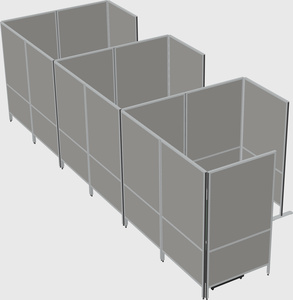 Flexible panel system with privacy