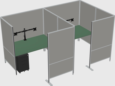 Flexible panel system with privacy