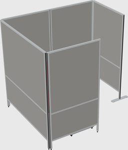 Flexible panel system with privacy