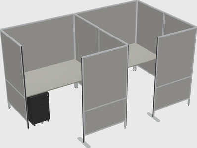 Flexible panel system with privacy