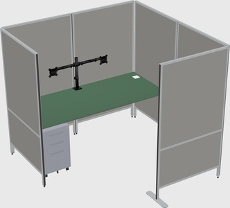 Flexible panel system with privacy