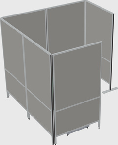Flexible panel system with privacy