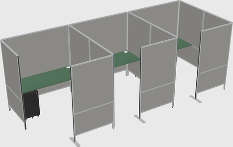 Flexible panel system with privacy