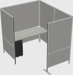Flexible panel system with privacy
