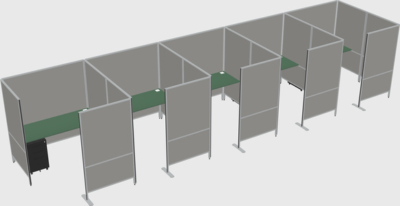 Flexible panel system with privacy