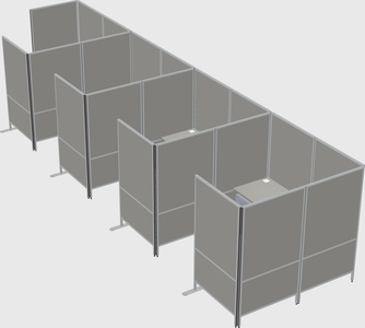 Flexible panel system with privacy