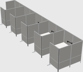 Flexible panel system with privacy