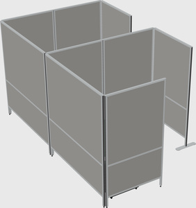 Flexible panel system with privacy