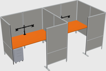 Flexible panel system with privacy