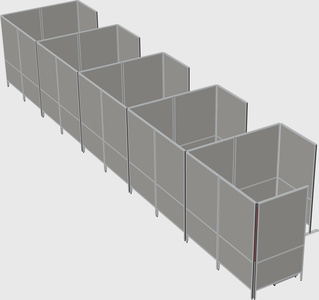 Flexible panel system with privacy