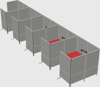 Flexible panel system with privacy