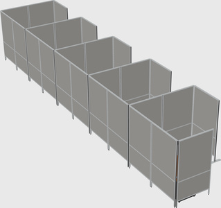 Flexible panel system with privacy