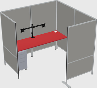 Flexible panel system with privacy