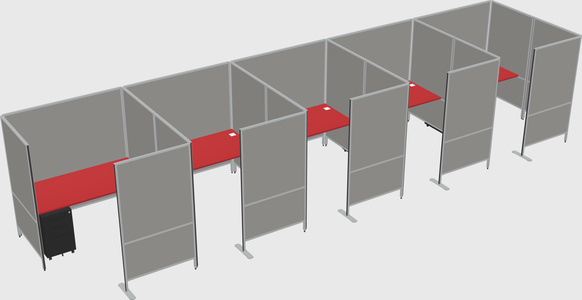 Flexible panel system with privacy