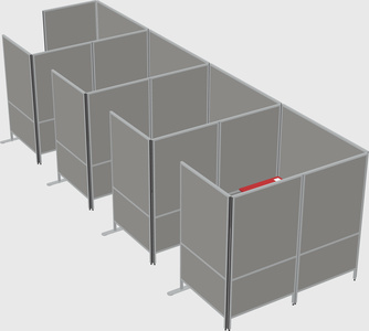 Flexible panel system with privacy