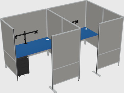 Flexible panel system with privacy