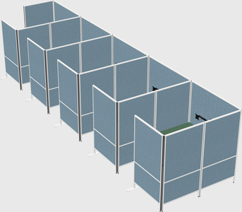 Flexible panel system with privacy