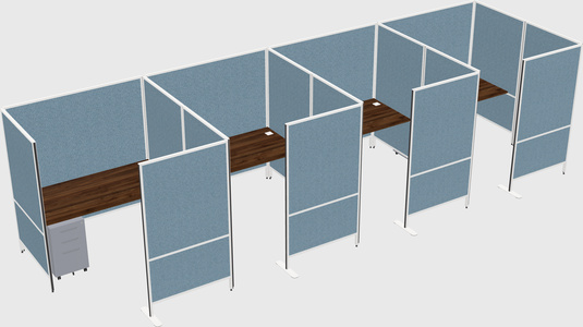 Flexible panel system with privacy