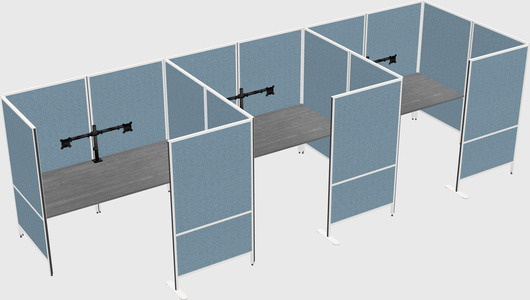 Flexible panel system with privacy