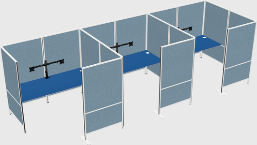 Flexible panel system with privacy