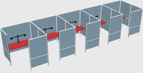 Flexible panel system with privacy