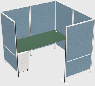 Flexible panel system with privacy