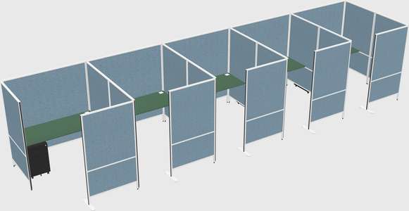 Flexible panel system with privacy