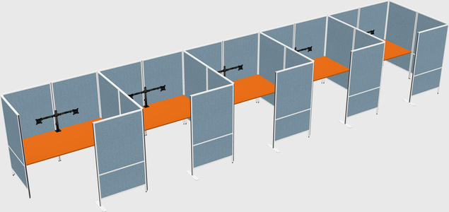 Flexible panel system with privacy