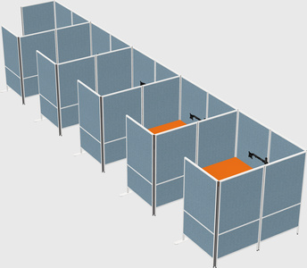 Flexible panel system with privacy