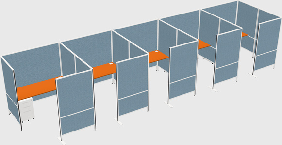 Flexible panel system with privacy