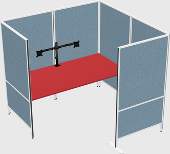 Flexible panel system with privacy