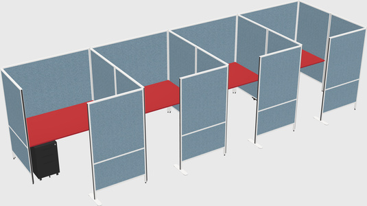Flexible panel system with privacy