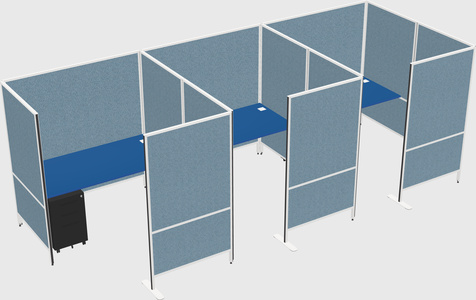 Flexible panel system with privacy