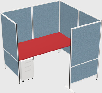 Flexible panel system with privacy