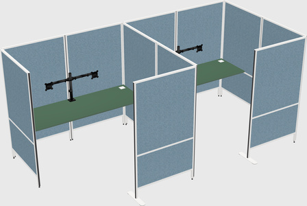 Flexible panel system with privacy
