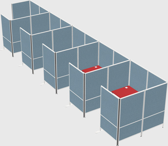 Flexible panel system with privacy