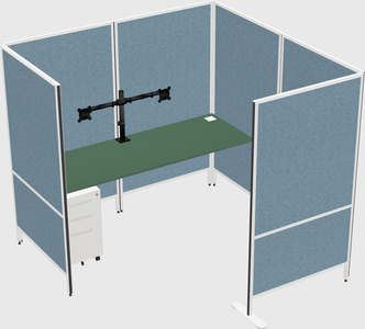 Flexible panel system with privacy
