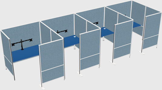 Flexible panel system with privacy