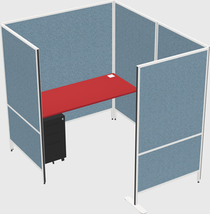 Flexible panel system with privacy