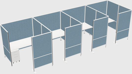 Flexible panel system with privacy